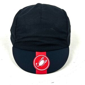 Castelli Rosso Corsa Cyling Cap Black One Size